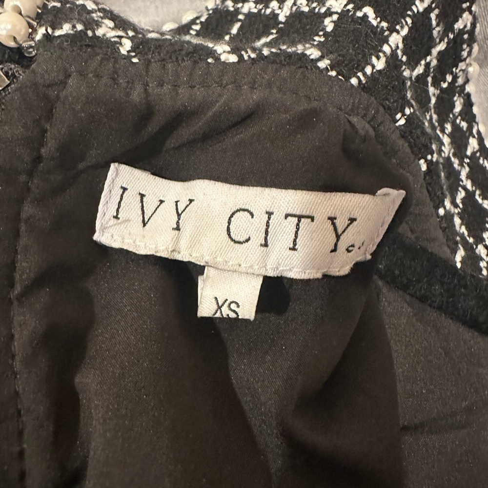 Ivy City Co Black and White Mini Dress - Picture 3 of 3